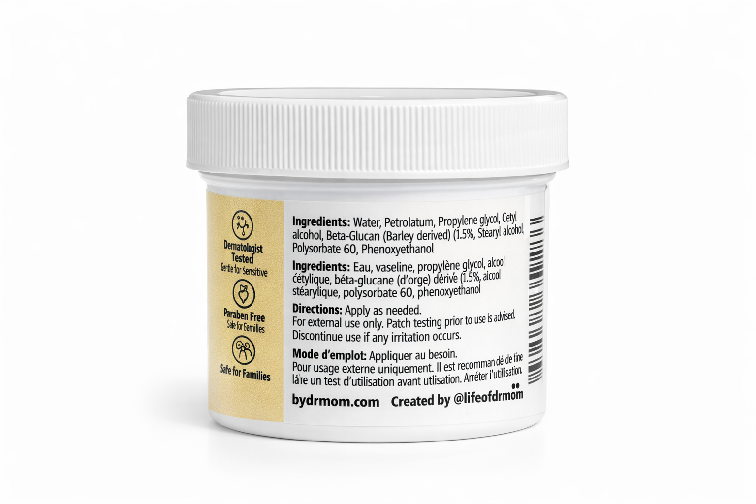 Soothing Beta Cream 50ml – By Dr Mom